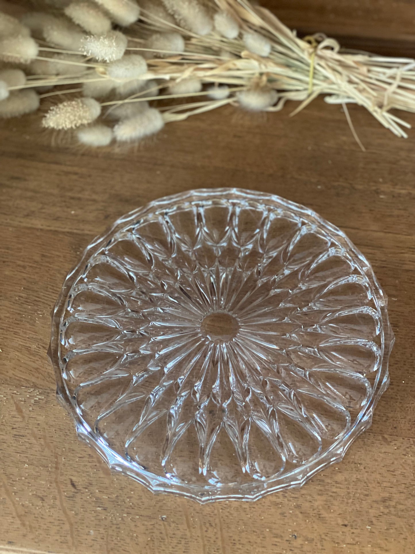 Dessous de plat en verre ciselé