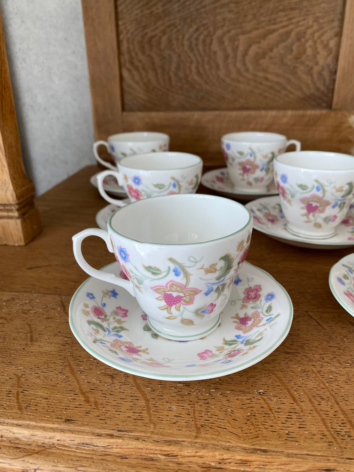6 tasses à café Porcelaine Jacobean Duchess