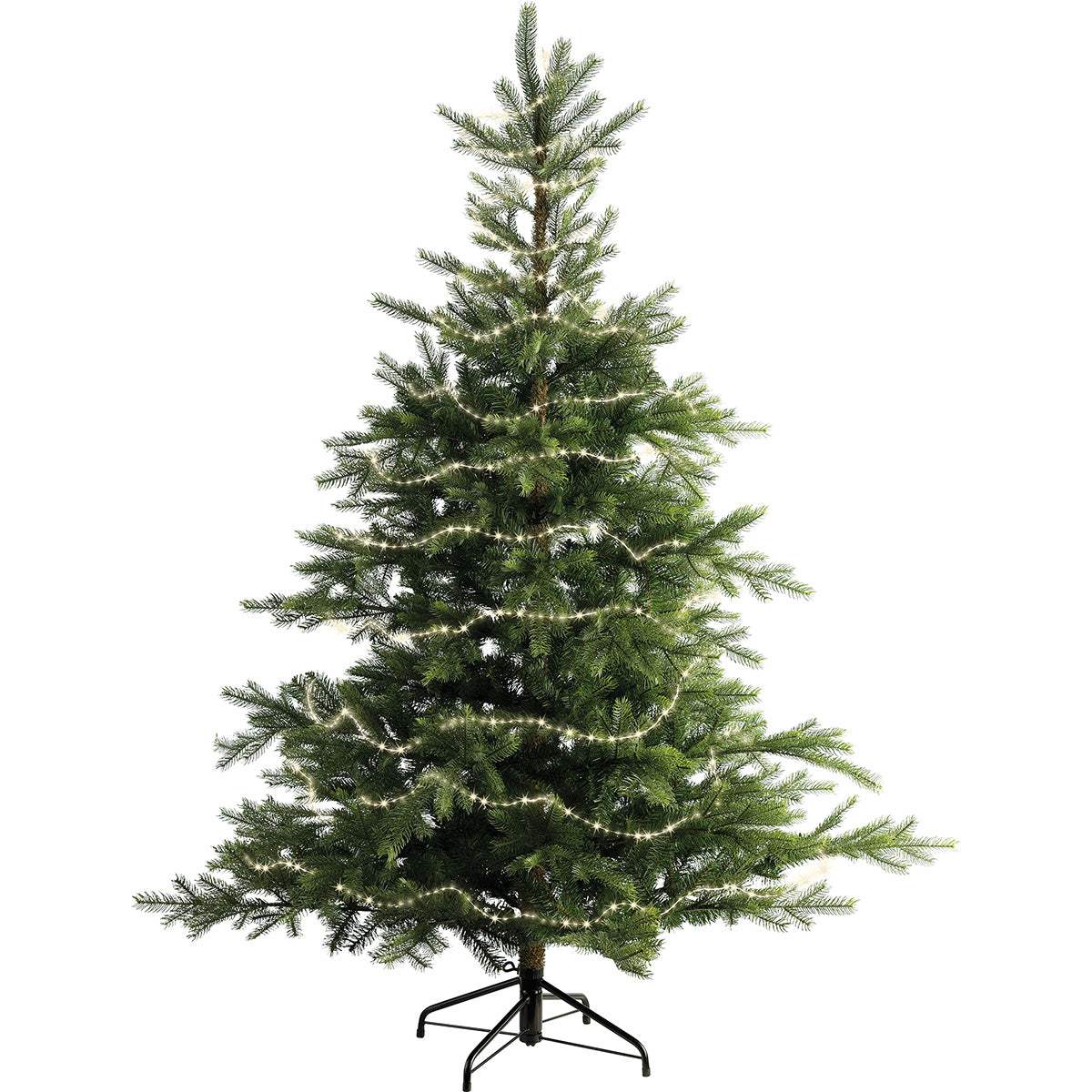 Guirlande lumineuse LED couleur argent 6 M blanc chaud