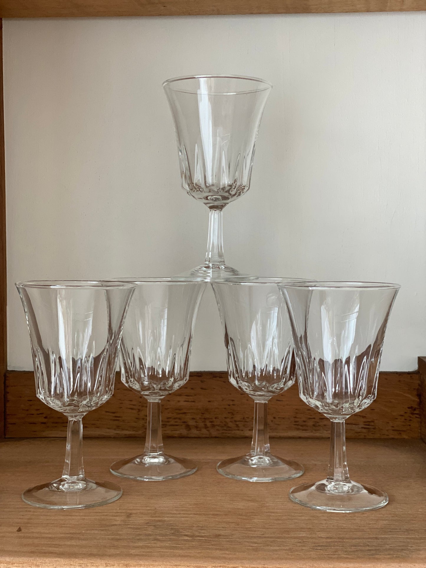 5 verres à vin luminarc régence