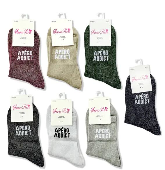 Chaussettes à paillettes APERO ADDICT