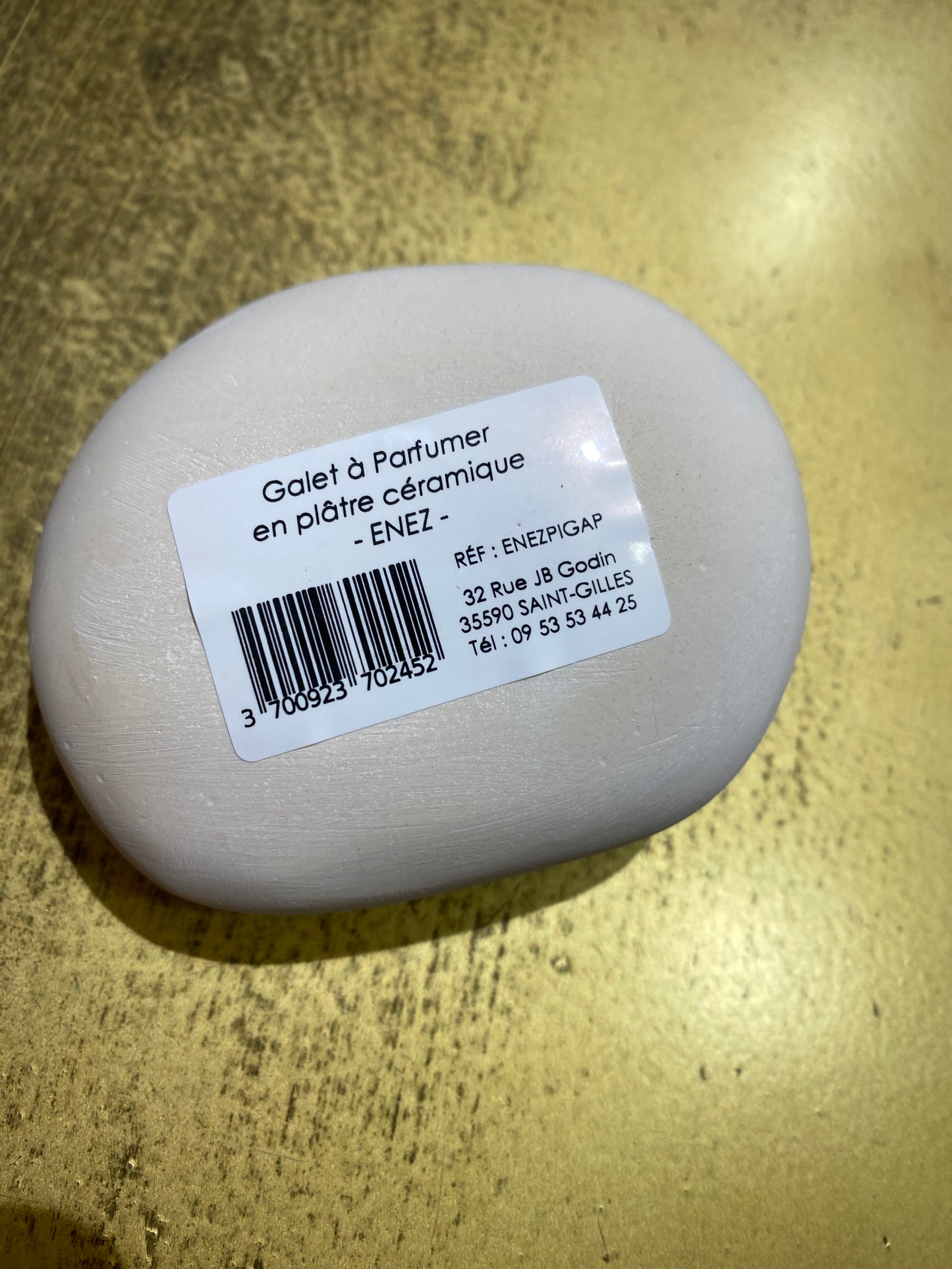 Galet de plâtre à parfumer ENEZ