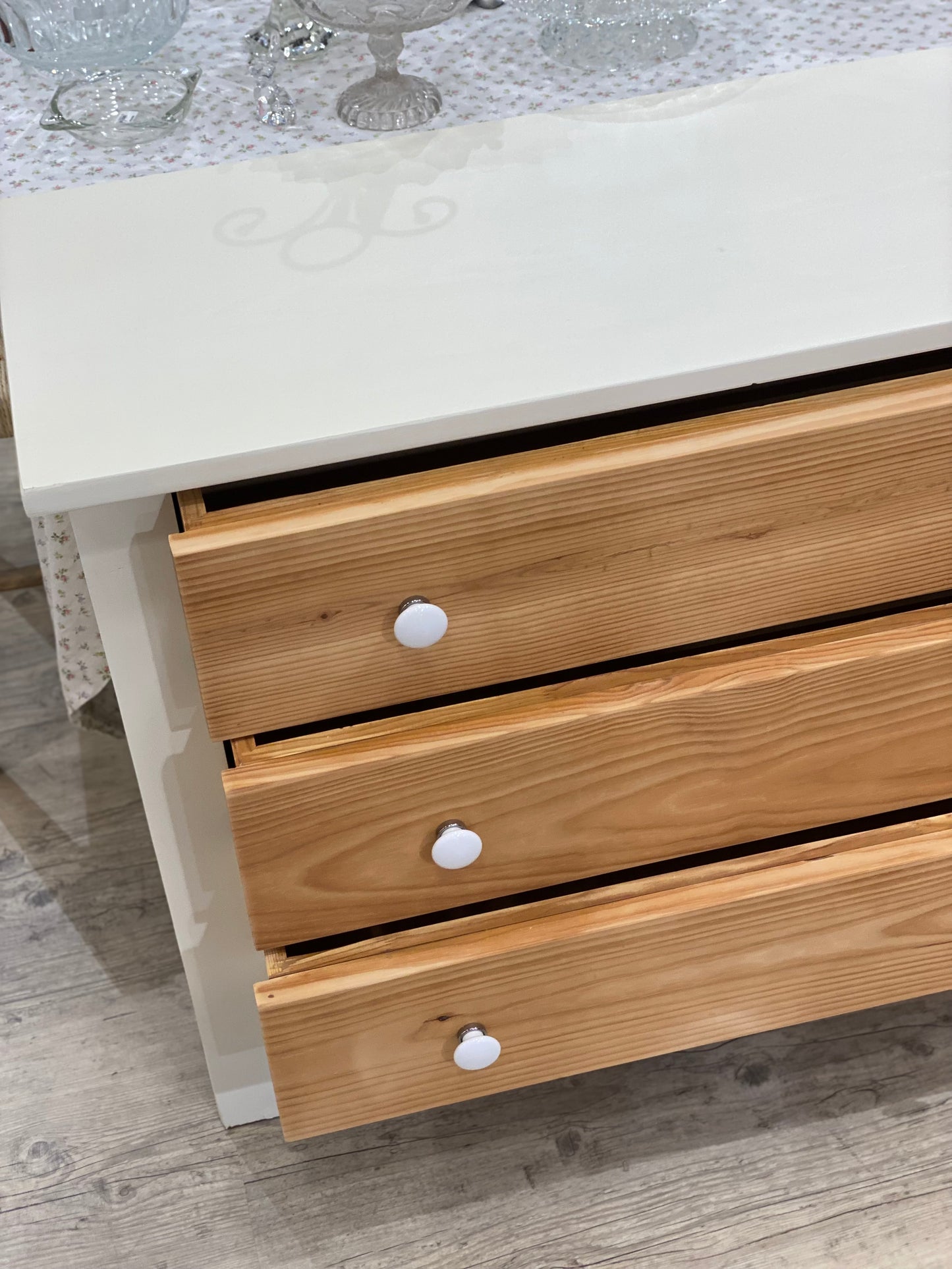 Commode en pin 3 tiroirs