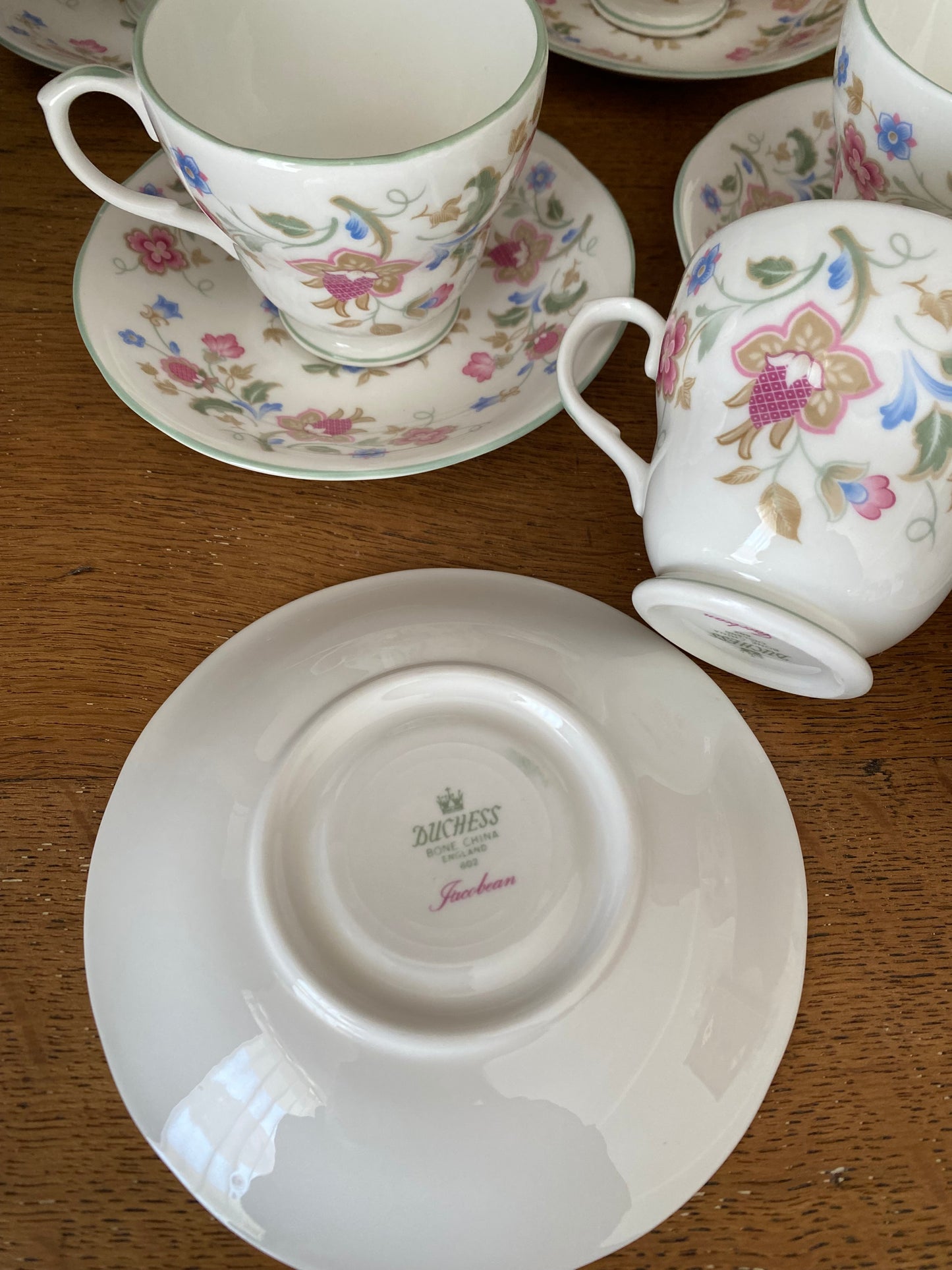 6 tasses à café Porcelaine Jacobean Duchess