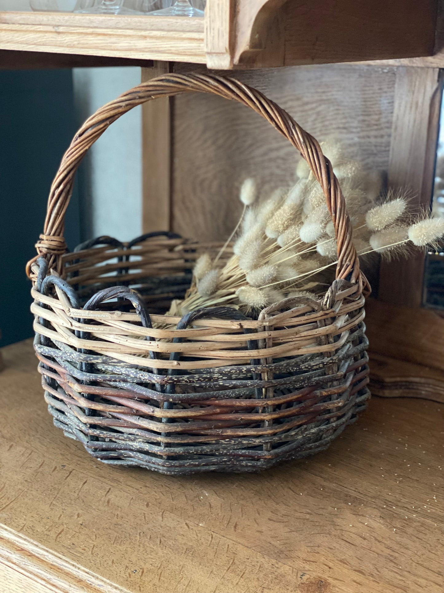 Panier tressé ancien
