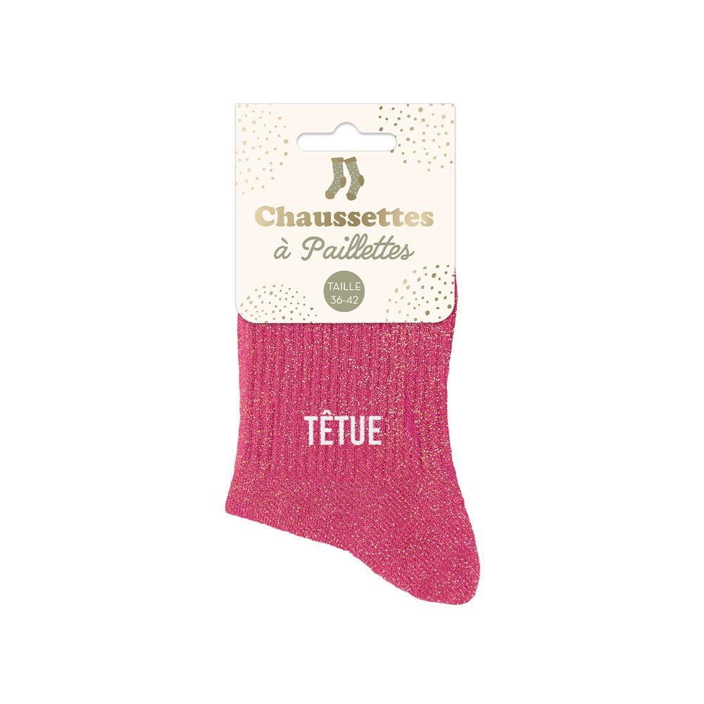 Chaussettes paillettes "TETUE"
