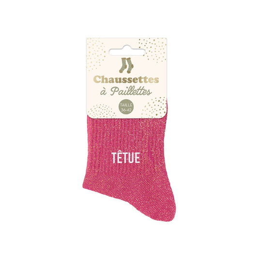 Chaussettes paillettes "TETUE"
