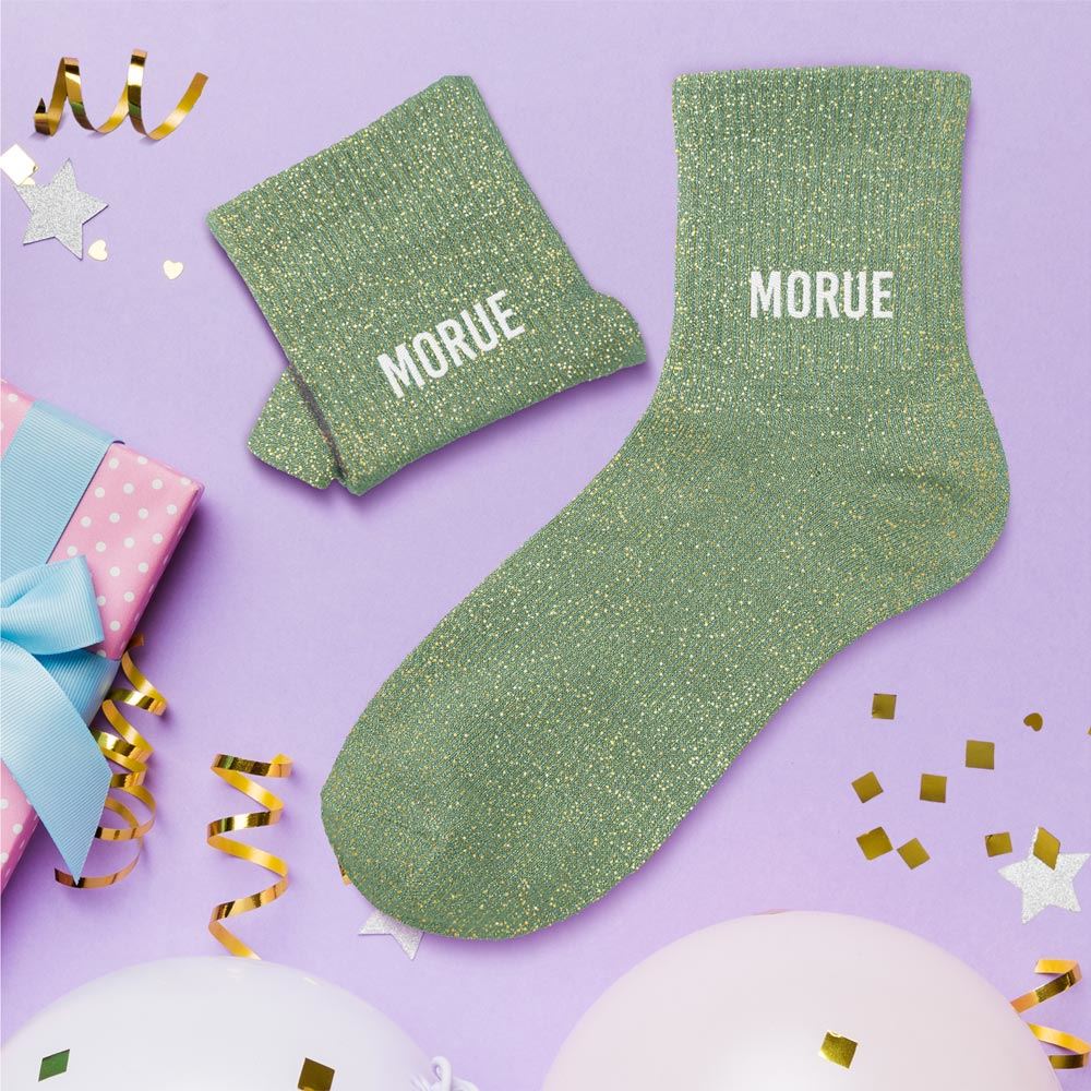 Chaussettes paillettes "MORUE"