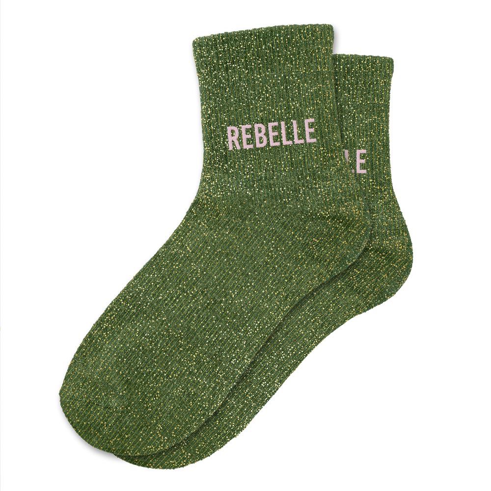 Chaussettes paillettes "REBELLE"