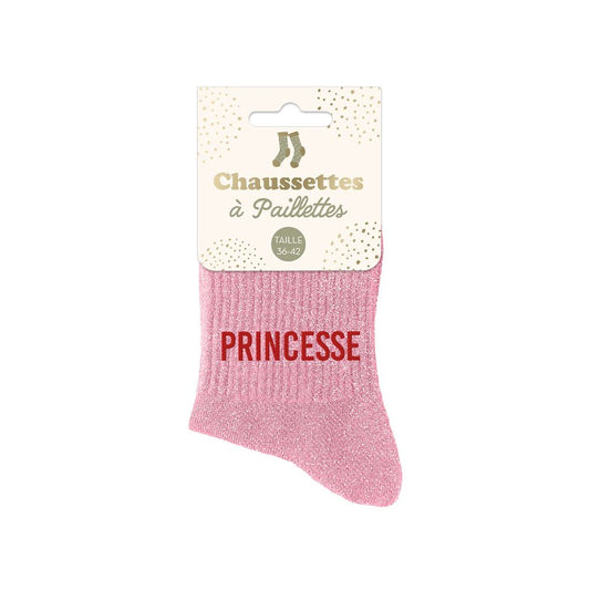 Chaussettes paillettes " PRINCESSE"