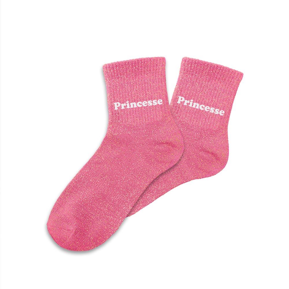 Chaussettes paillettes enfant "princesse" taille 30-35