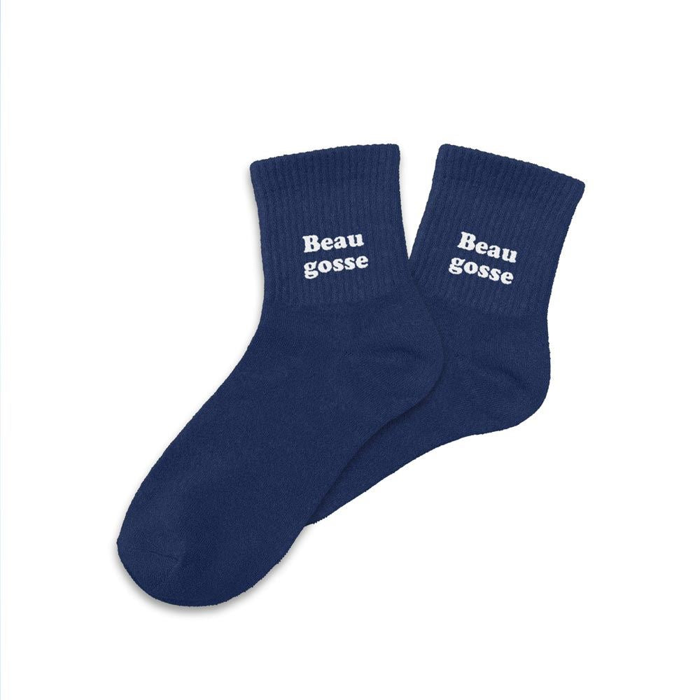 Chaussettes paillettes enfant "beau gosse" taille 30-35
