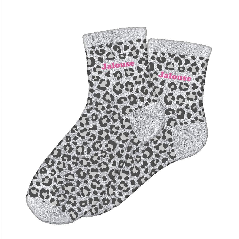 Chaussettes à paillettes léopard "jalouse"