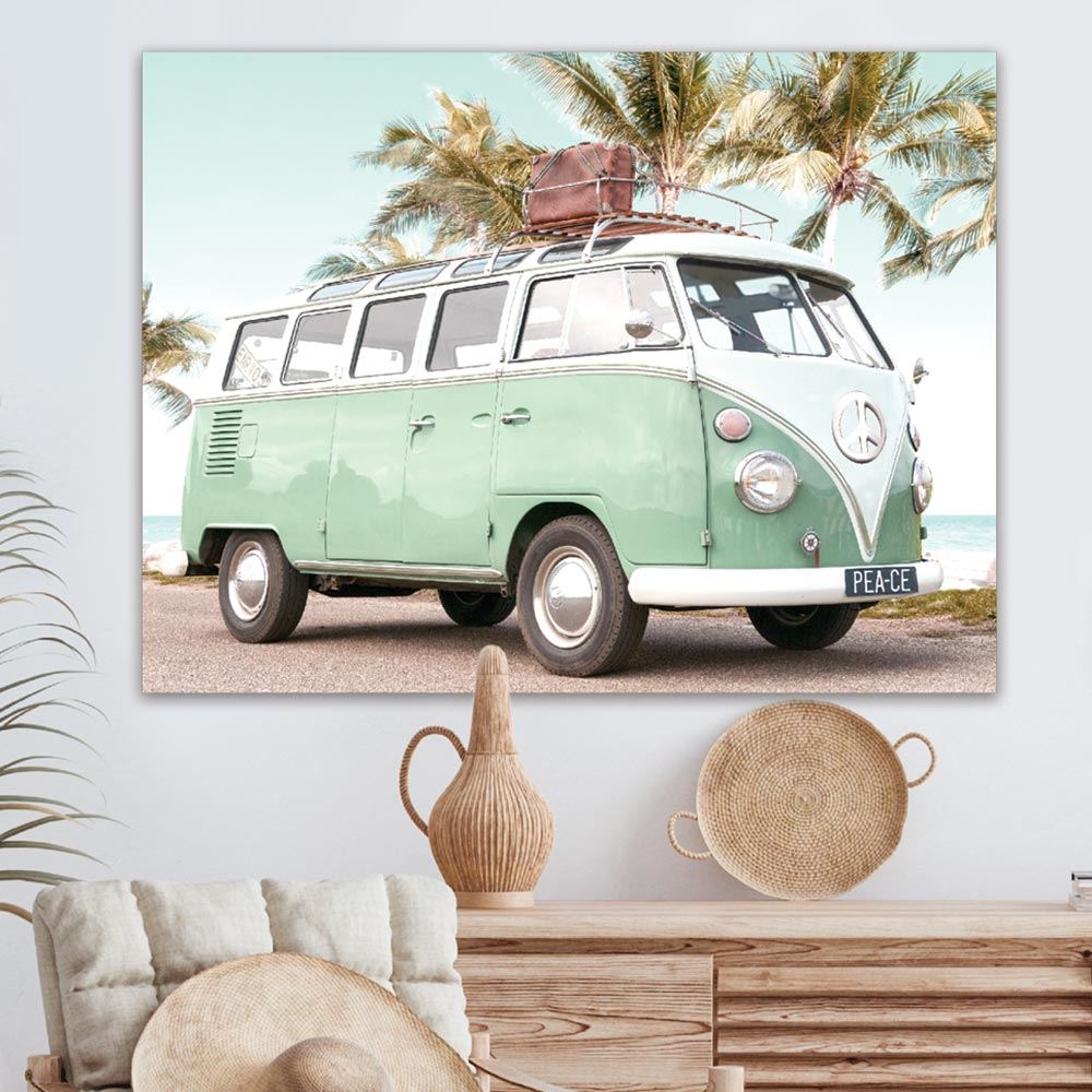 Grande toile Van "volkswagen" 90 X 60 cm
