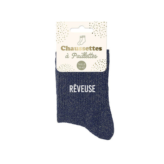 Chaussettes paillettes "REVEUSE"