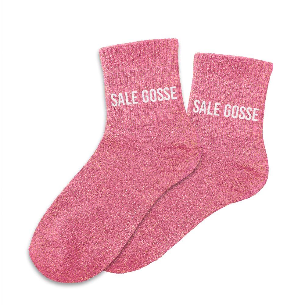 Chaussettes paillettes "SALE GOSSE"