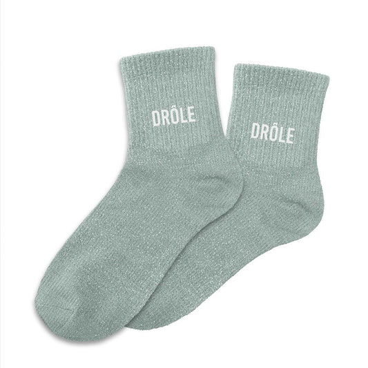 Chaussettes paillettes "DROLE"