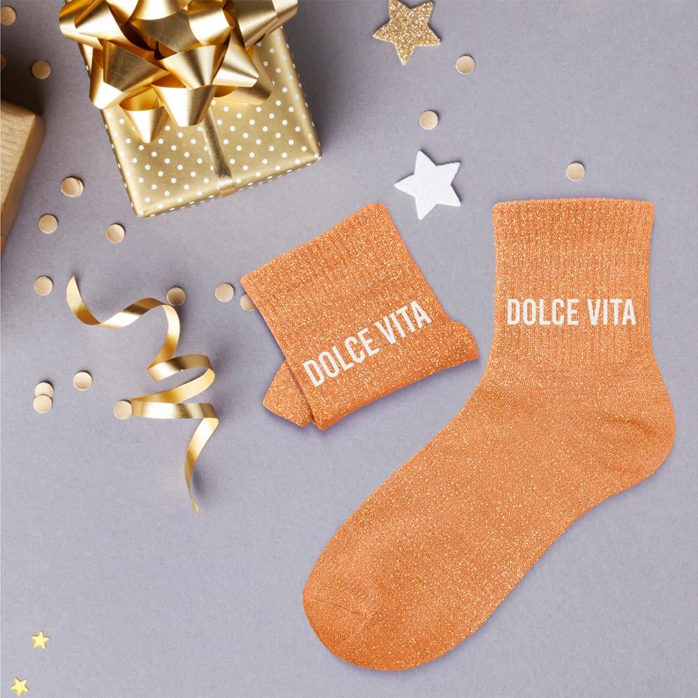Chaussettes paillettes "DOLCE VITA"
