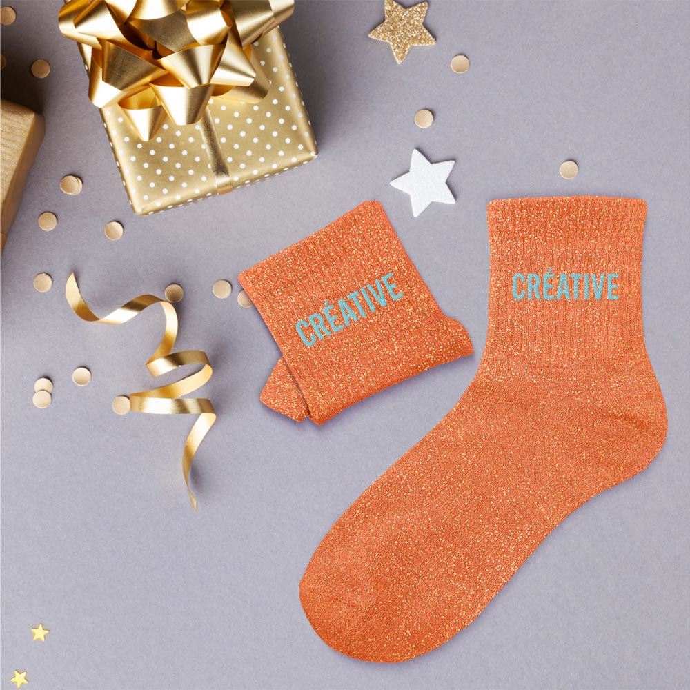 Chaussettes paillettes "CREATIVE"
