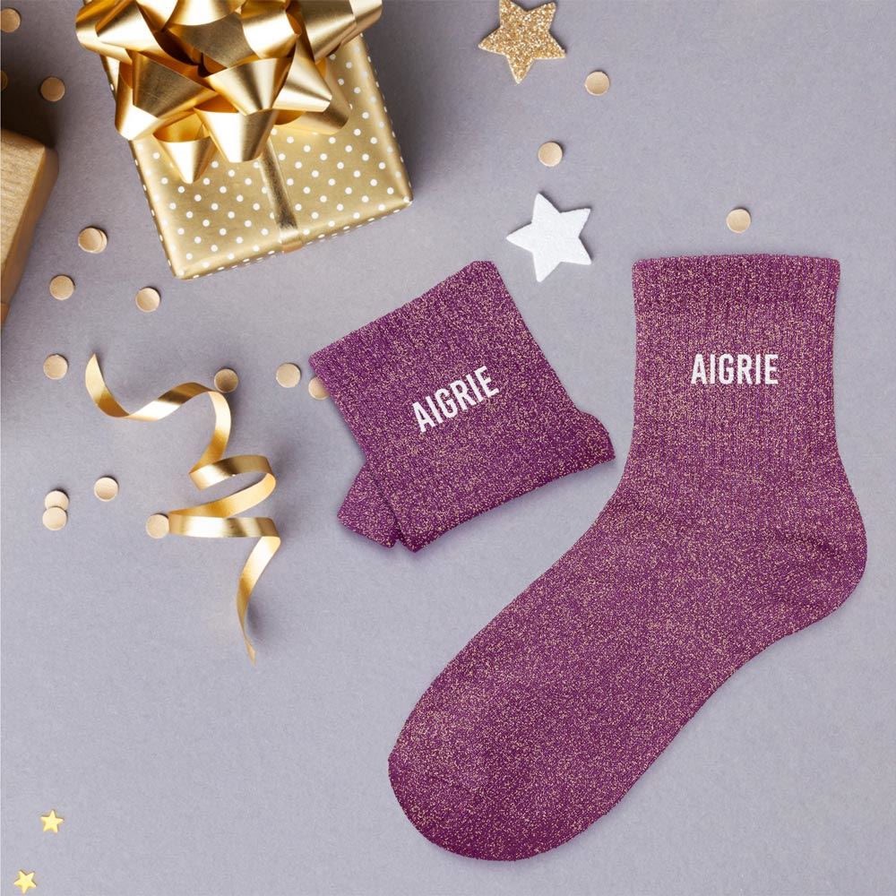 Chaussettes paillettes "Aigrie"