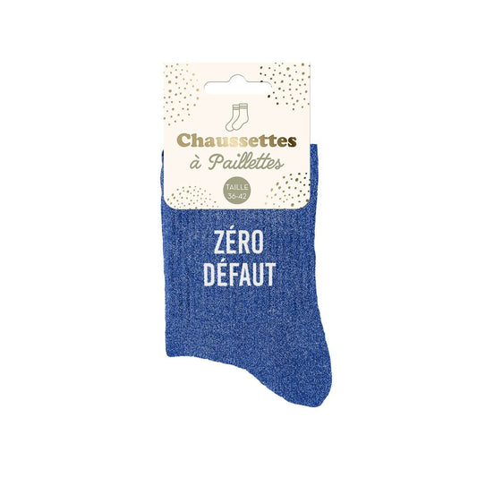 Chaussettes paillettes "ZERO DEFAUT"