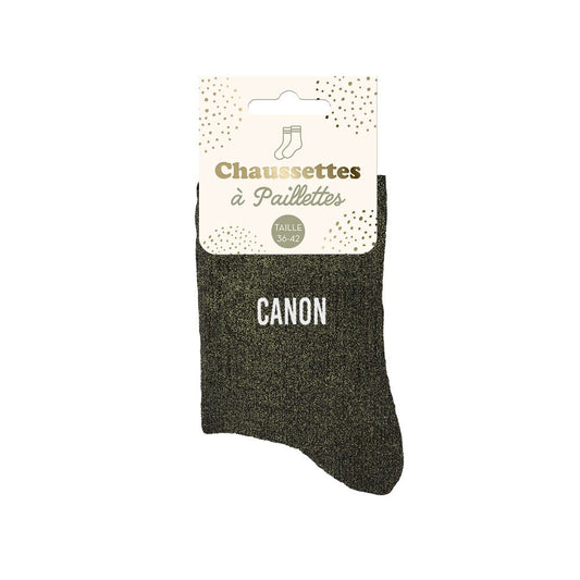 Chaussettes paillettes "CANON"