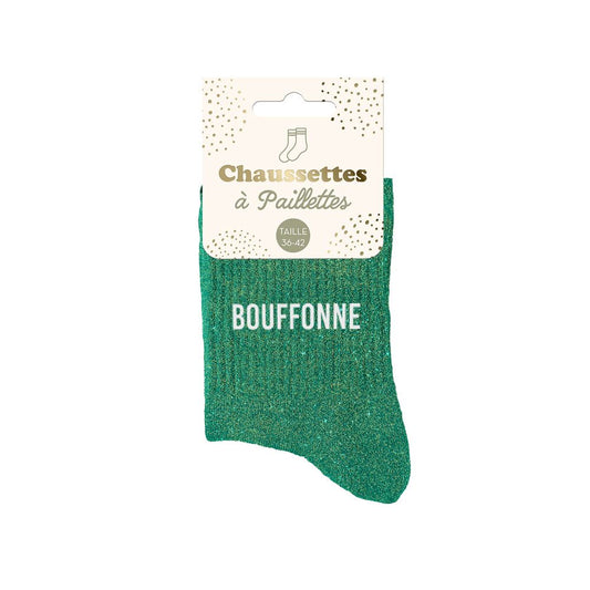 Chaussettes paillettes "BOUFFONNE"
