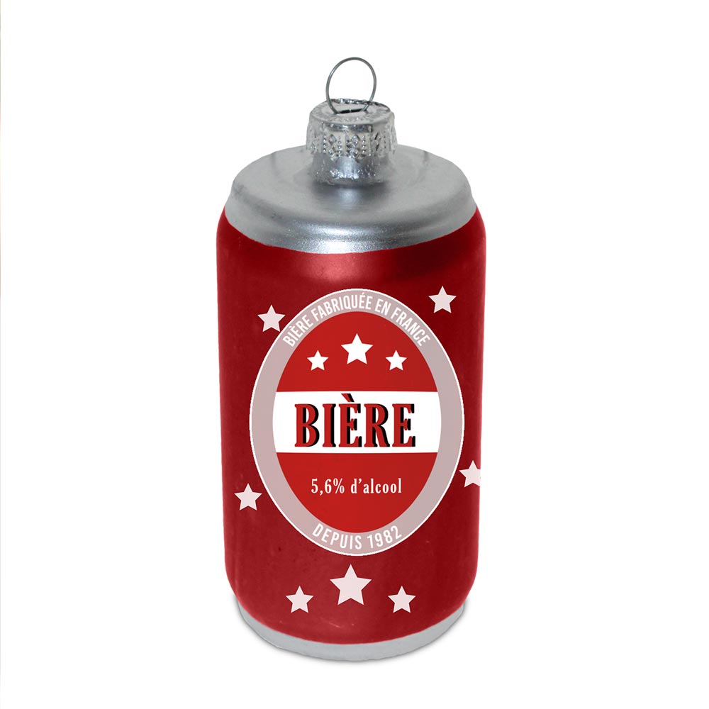 Décoration suspension pour sapin "CANETTE DE BIERE"
