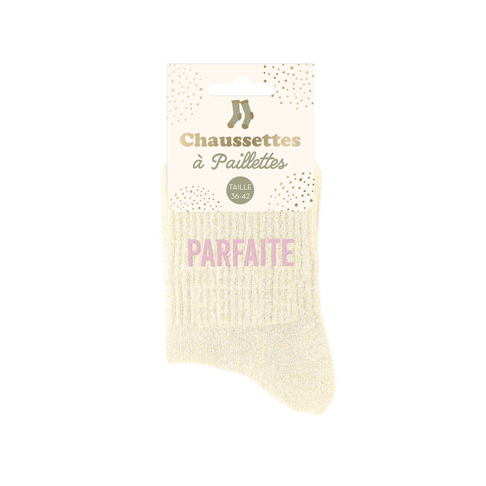 Chaussettes paillettes "PARFAITE"