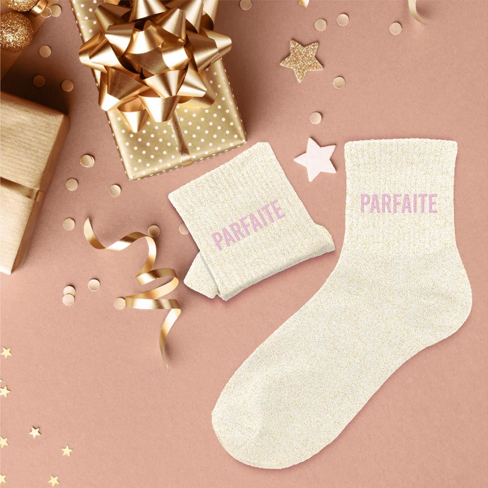Chaussettes paillettes "PARFAITE"