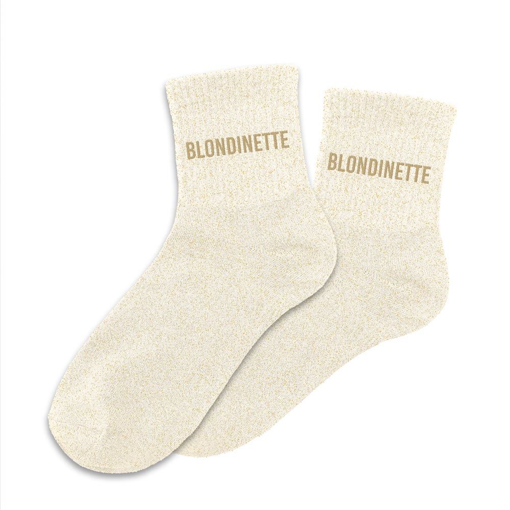 Chaussettes paillettes "BLONDINETTE"