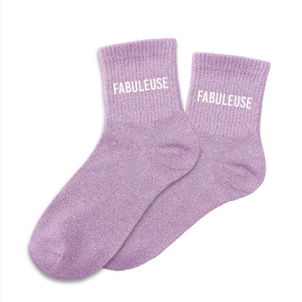 Chaussettes paillettes "fabuleuse"
