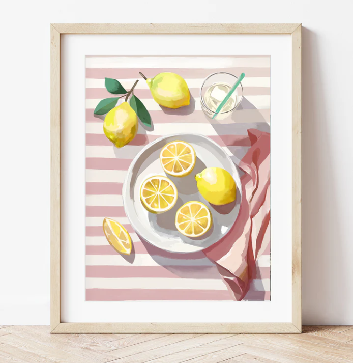 Coffret peinture au numéro - Citrons de Menton