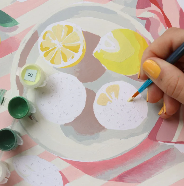 Coffret peinture au numéro - Citrons de Menton