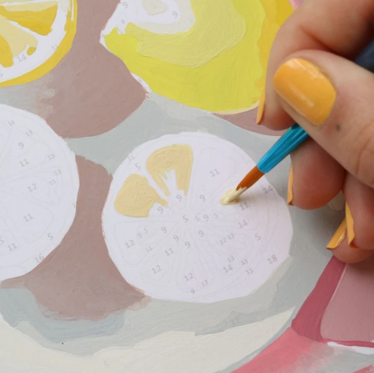 Coffret peinture au numéro - Citrons de Menton