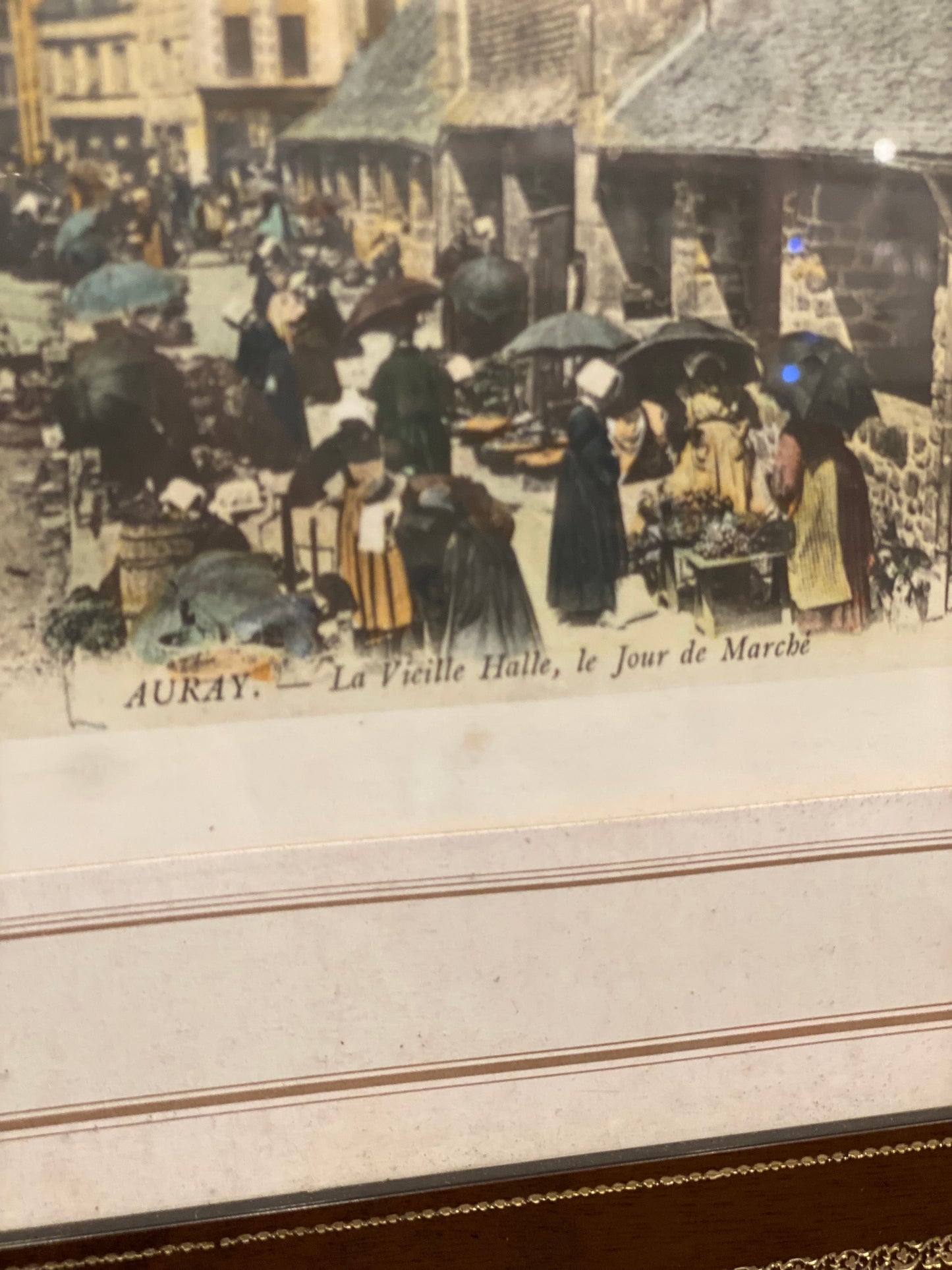 Illustration Auray la vieille halle jour de marché