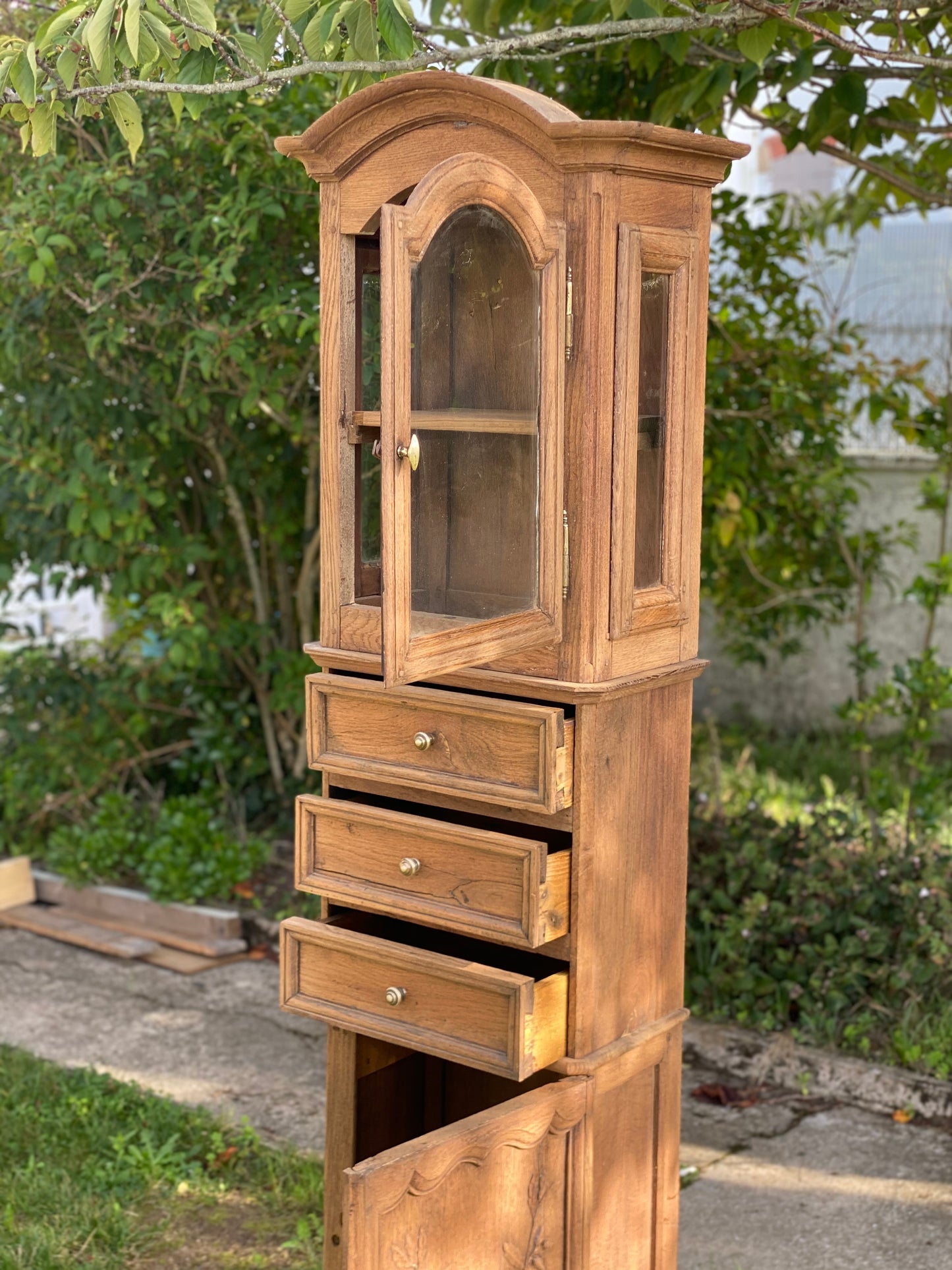 Étagère / vitrine ancienne