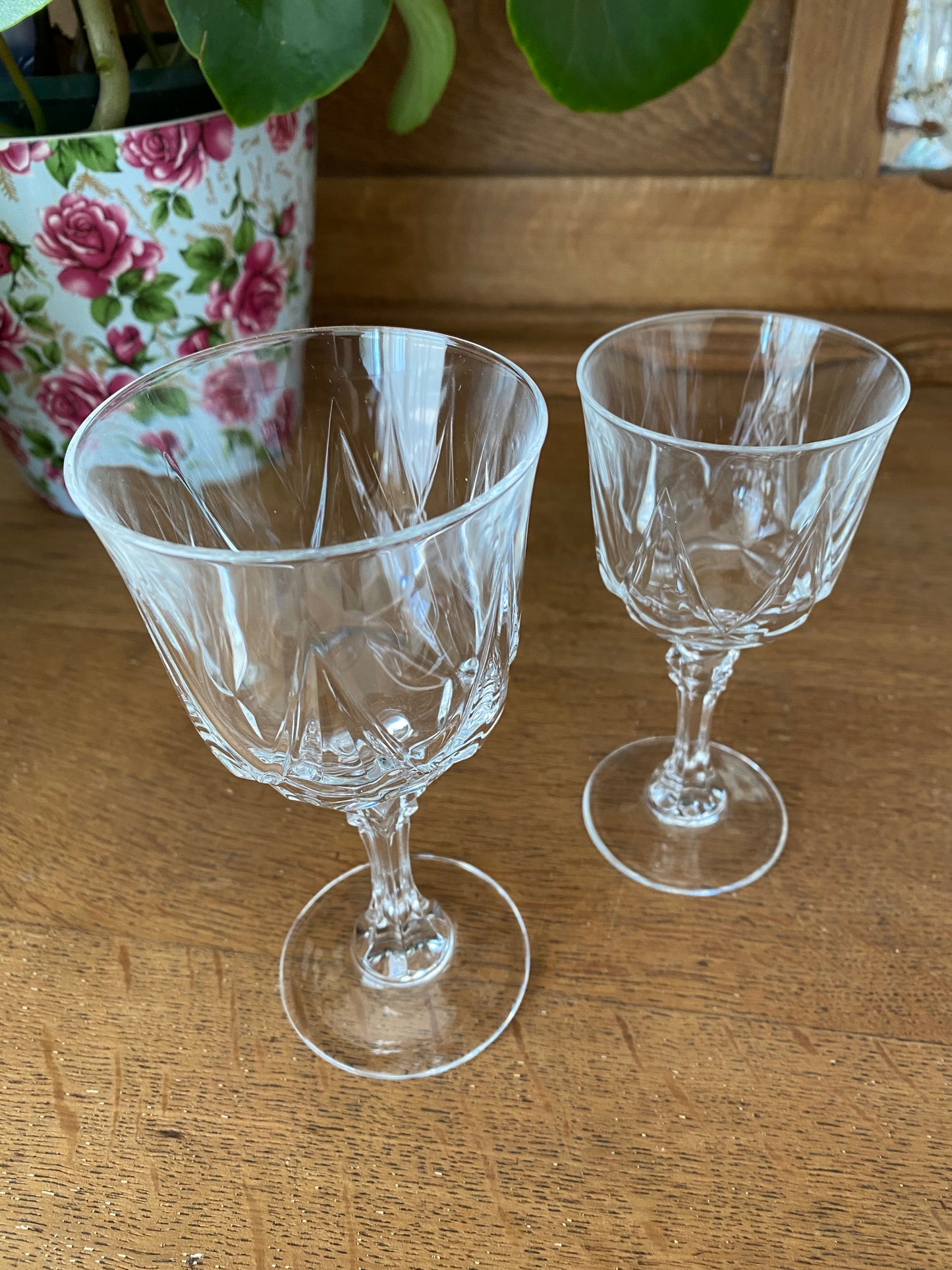 4 verres à eau + vin Cristal d’Arques