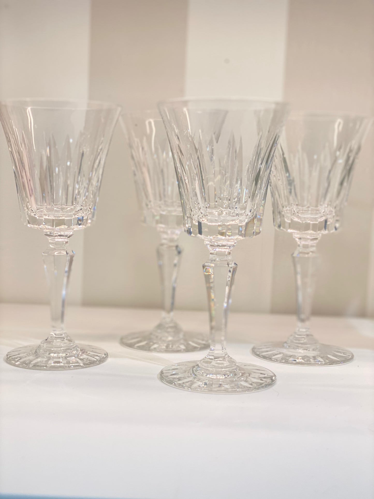 Lot de 4 verres à eau Modèle Marigny cristal de Sèvres