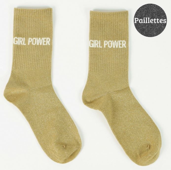 Chaussettes à paillettes GIRL POWER