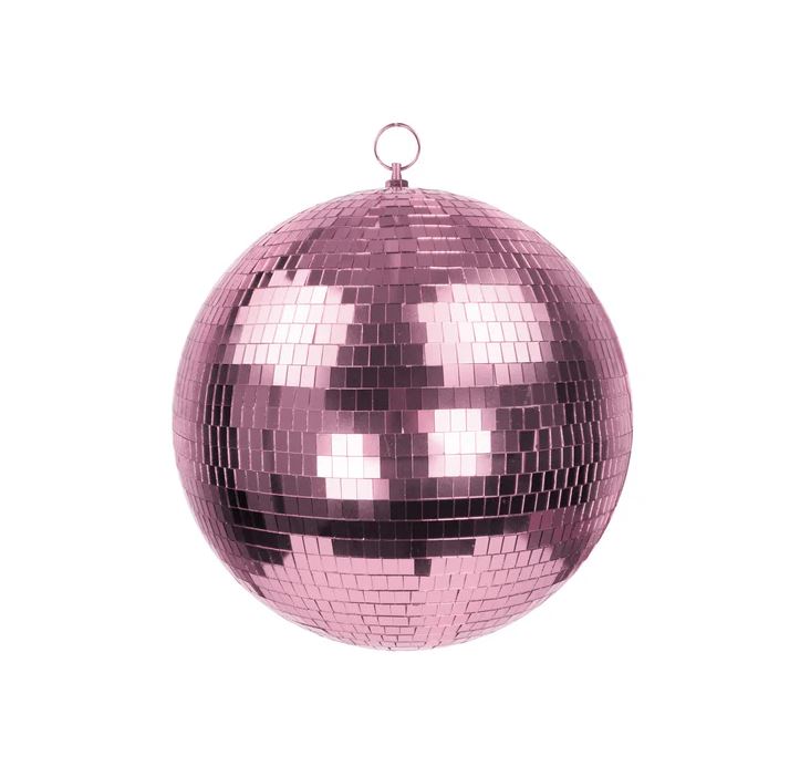 Boule Disco rose 20 cm
