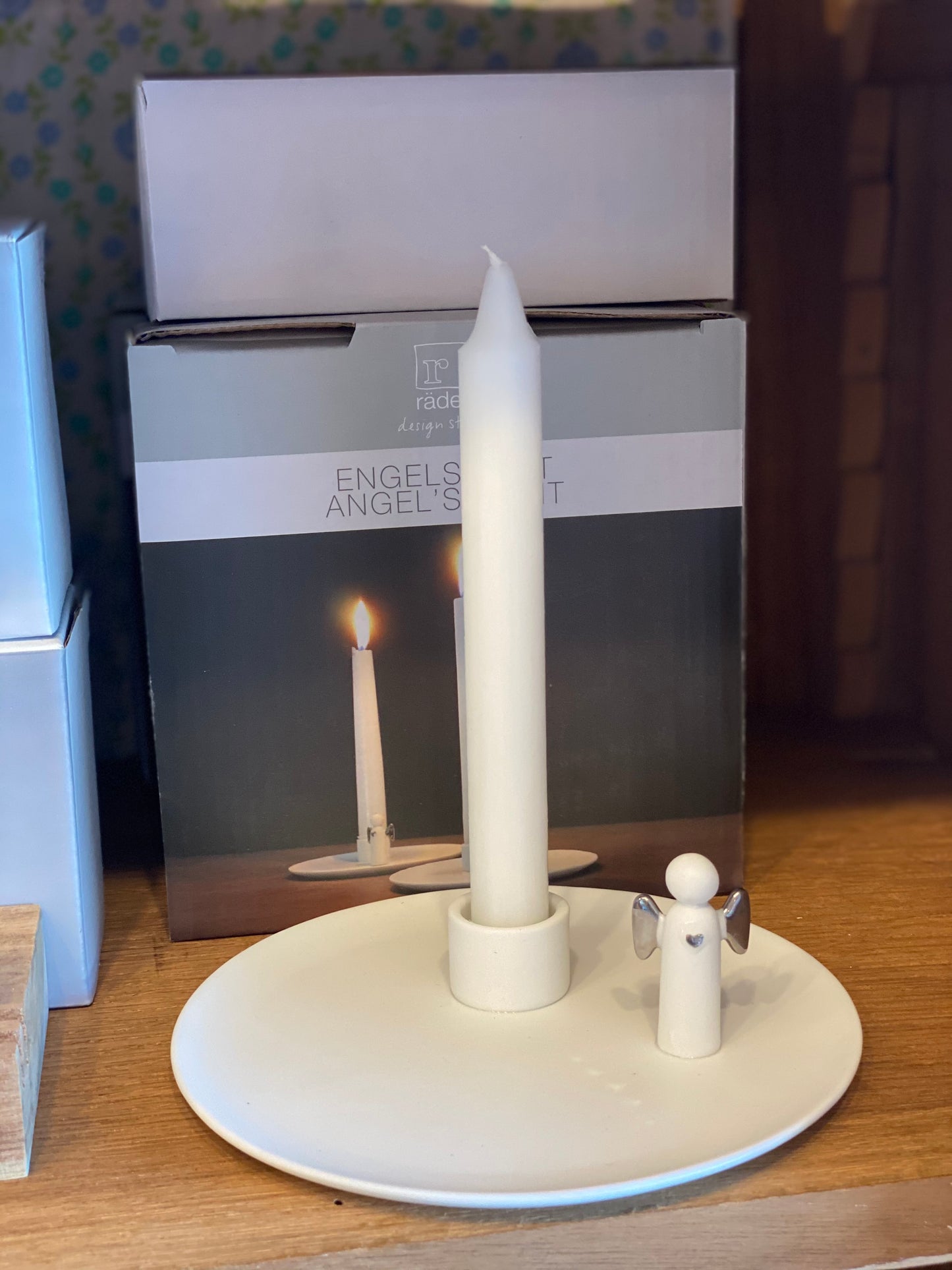 Bougeoir "Ange" argenté - Räder