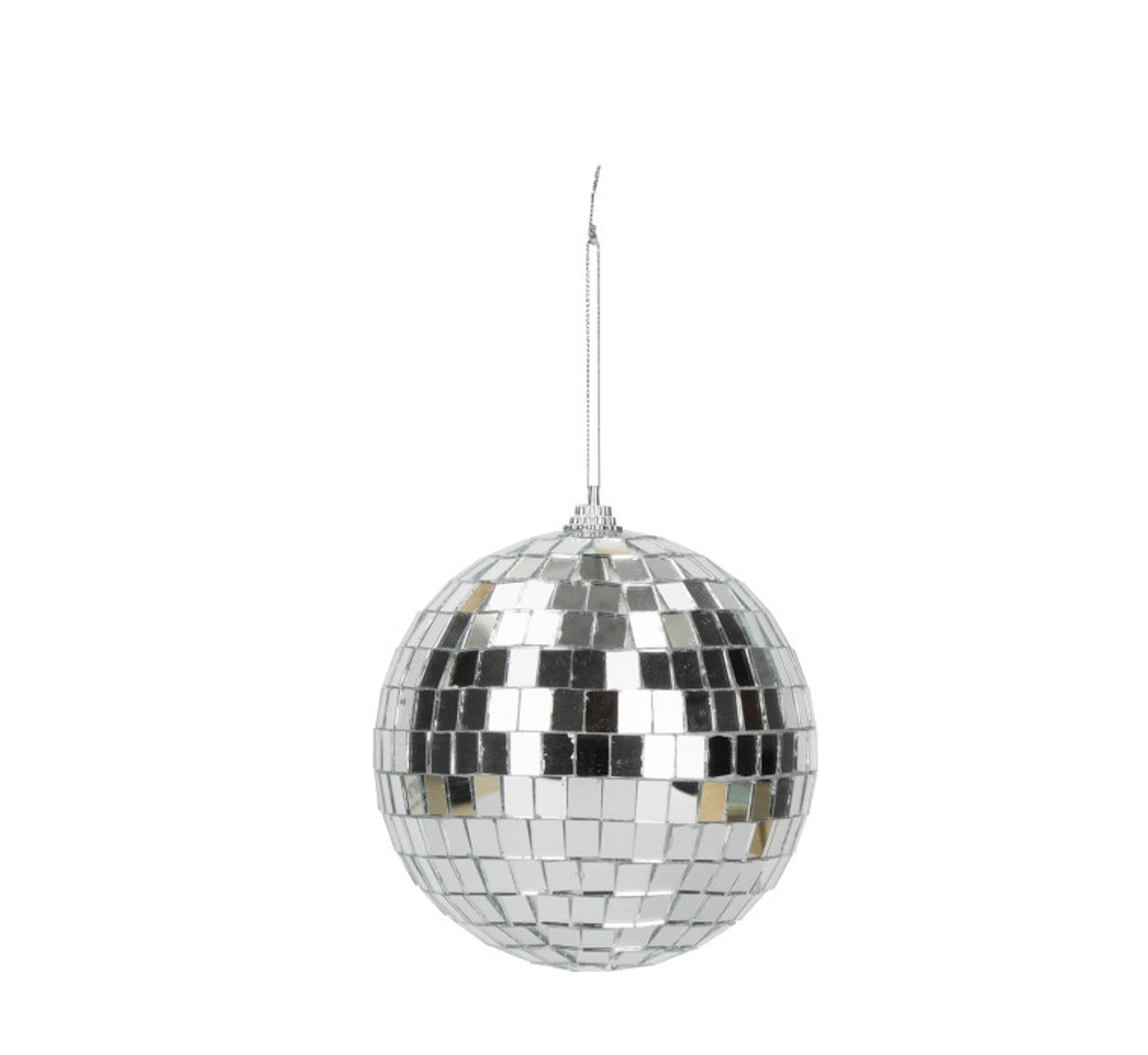Boule Disco argentée silver 10 cm