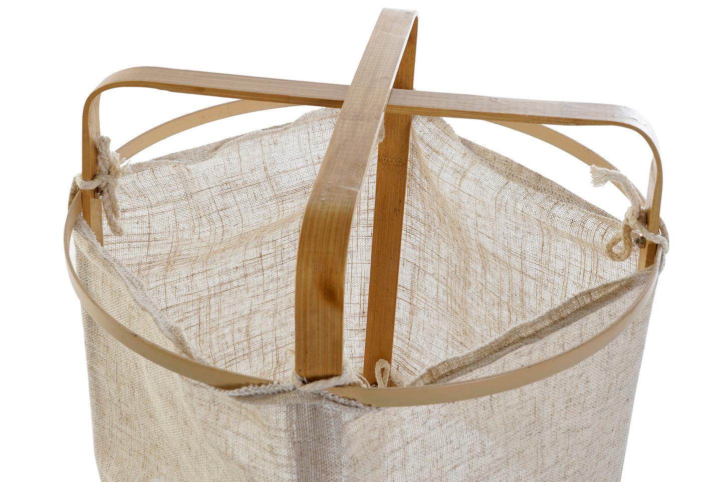 LAMPE DE TABLE COTON & BAMBOU