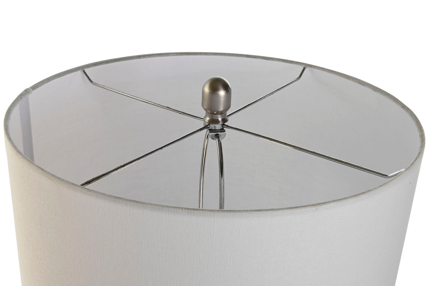 Lampe à poser en grès et lin