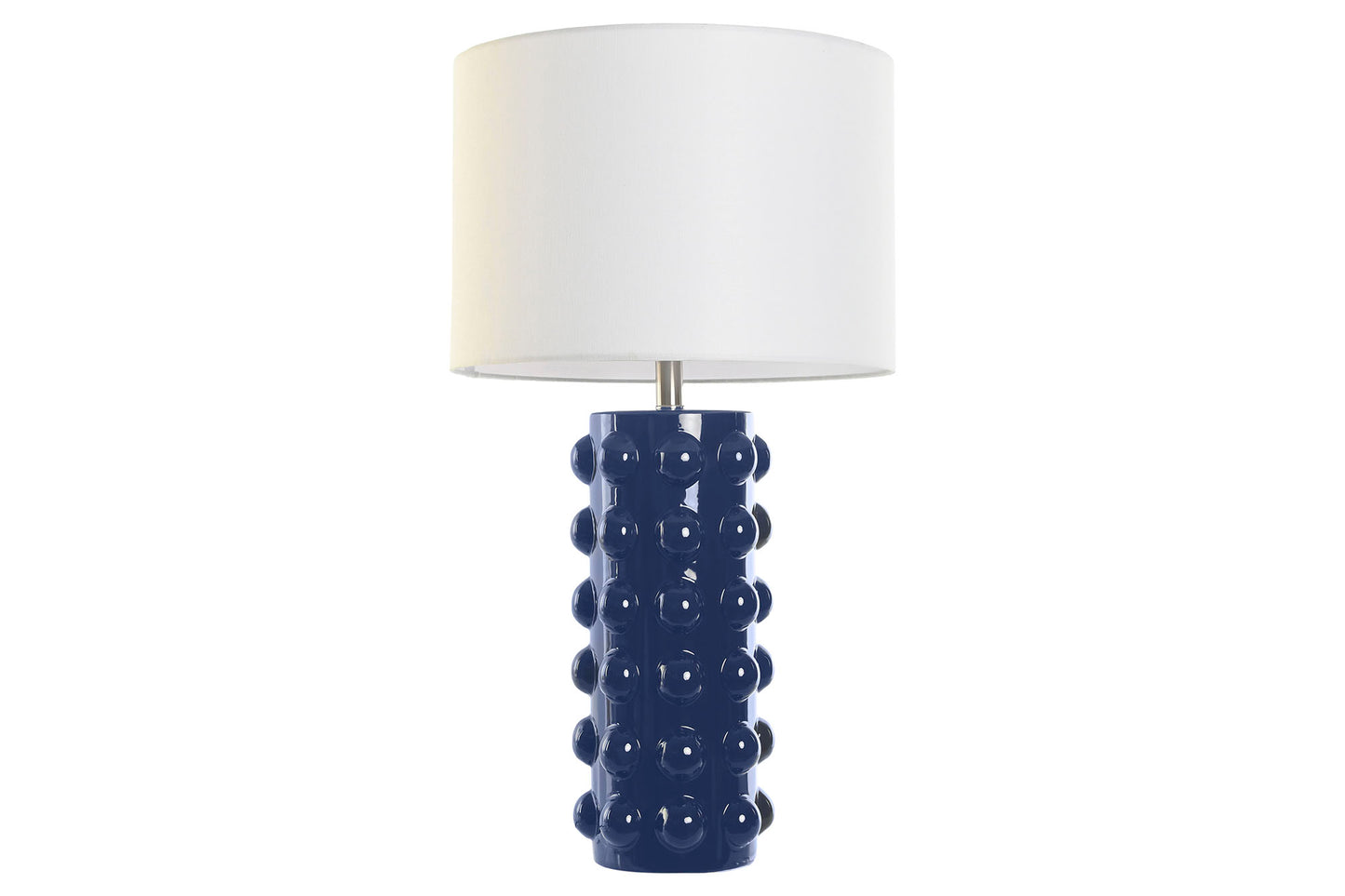 Lampe à poser en grès et lin