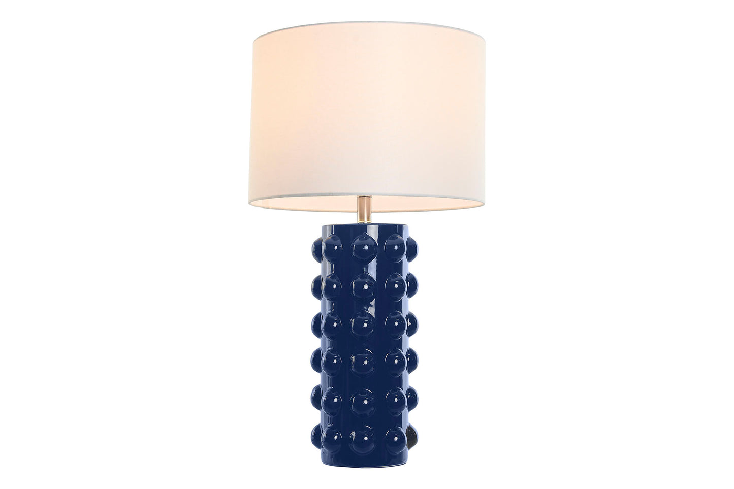 Lampe à poser en grès et lin