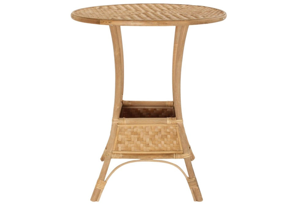 TABLE RONDE EN ROTIN