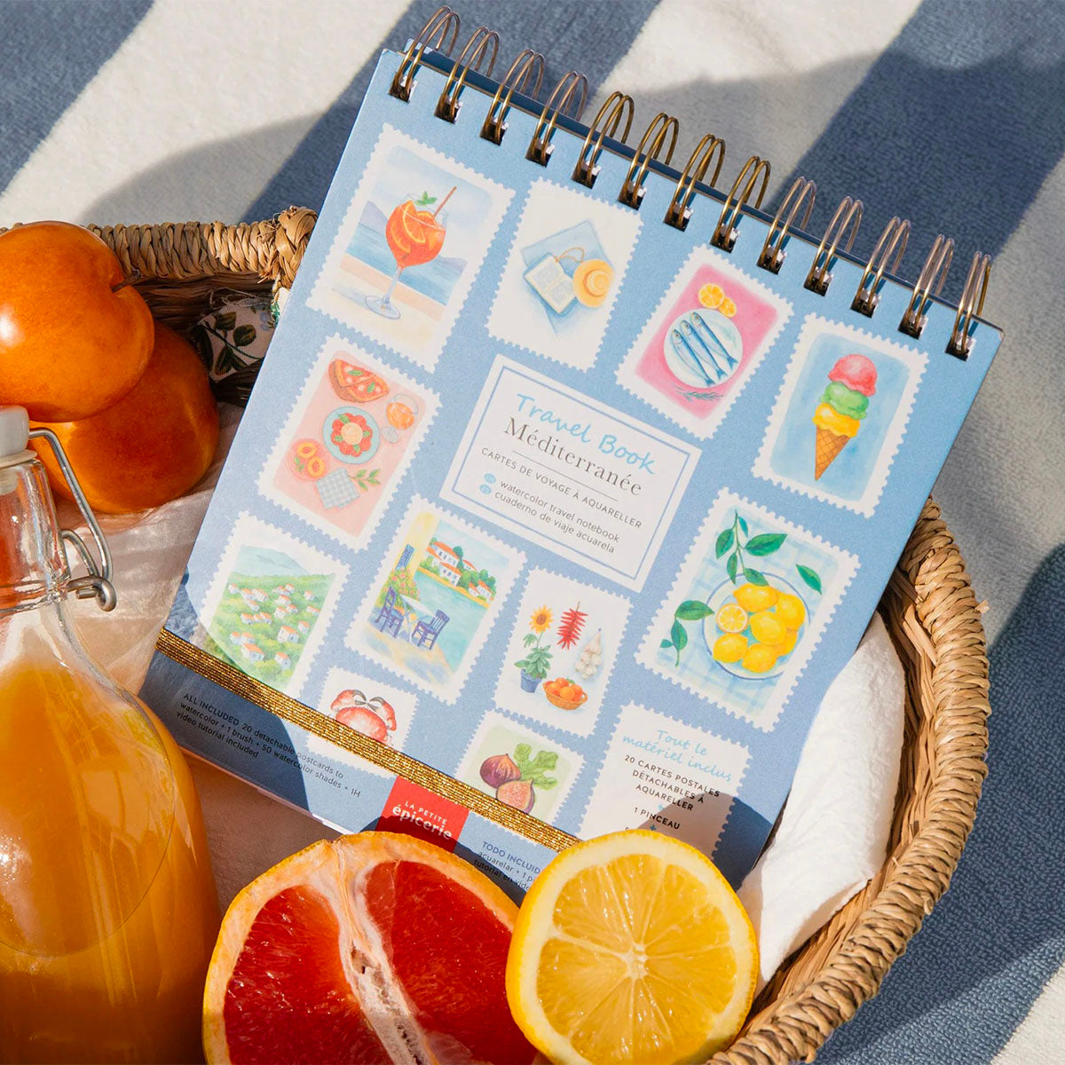 Carnet de Voyage La Petite Epicerie Méditerranée Aquarelle