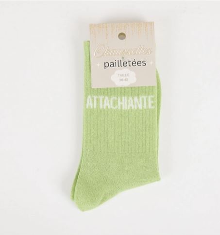 Chaussettes à paillettes ATTACHIANTE